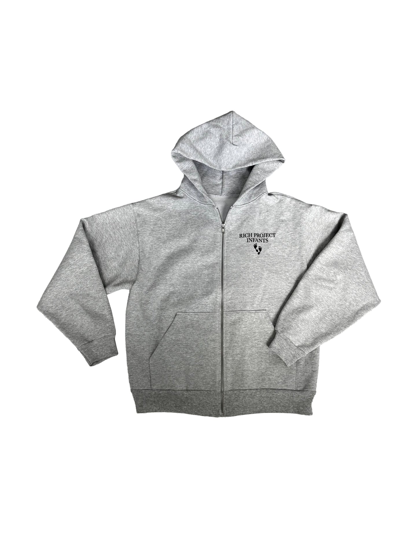 RPI Grey Performance ZIP Hoodie